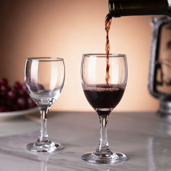 Pahar de vin roșu cu picior, din sticlă, pentru uz casnic, 101–200 ml, stil modern minimalist