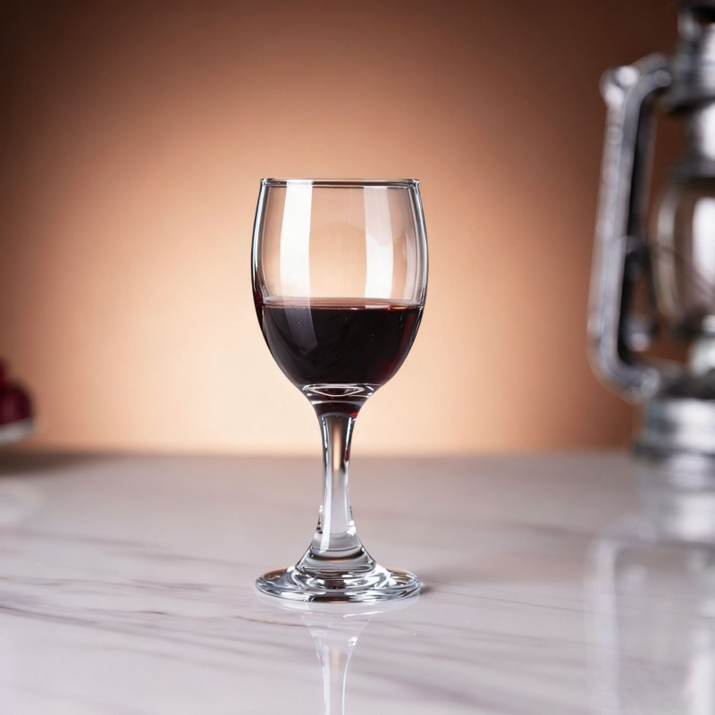 Pahar de vin roșu cu picior, din sticlă, pentru uz casnic, 101–200 ml, stil modern minimalist