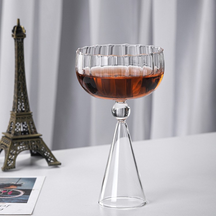 Pahar de vin roșu din sticlă borosilicată, 301–400 ml, stil modern minimalist