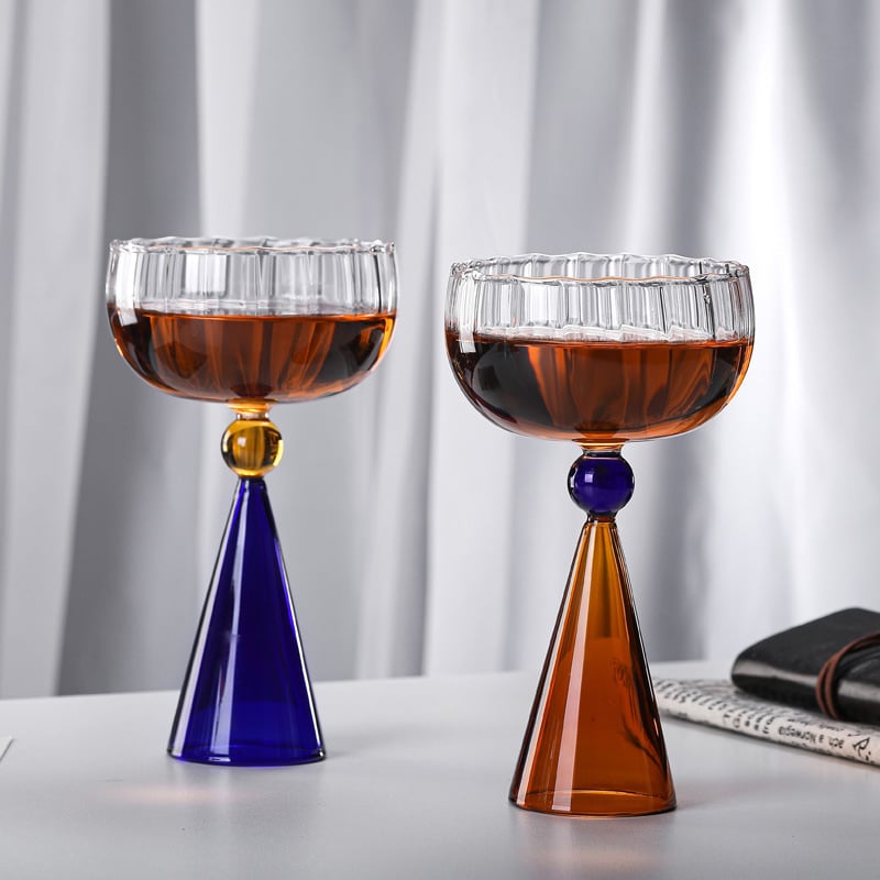 Pahar de vin roșu din sticlă borosilicată, 301–400 ml, stil modern minimalist