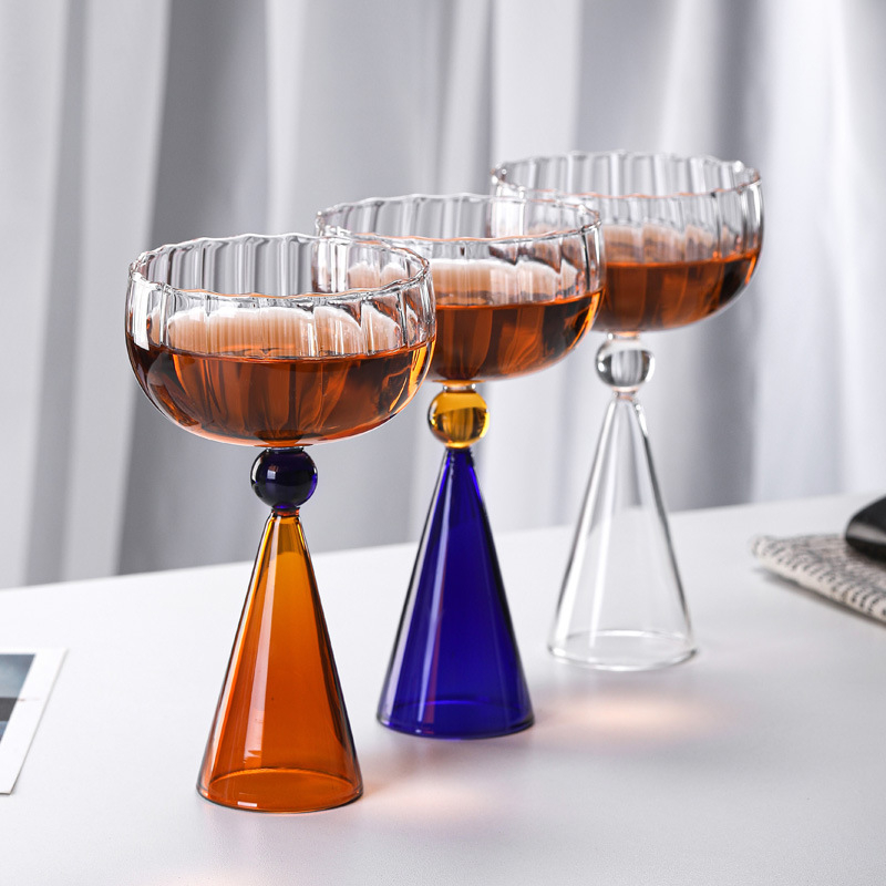 Pahar de vin roșu din sticlă borosilicată, 301–400 ml, stil modern minimalist