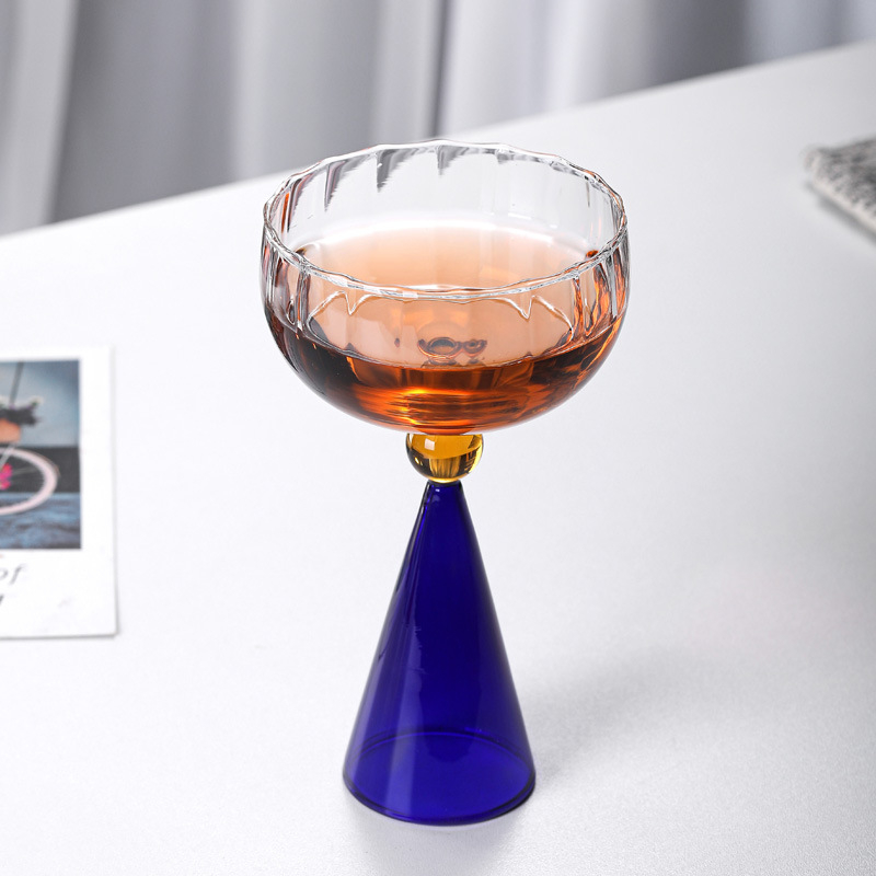 Pahar de vin roșu din sticlă borosilicată, 301–400 ml, stil modern minimalist