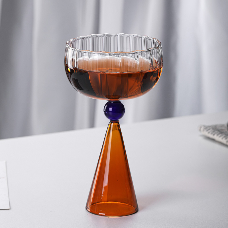 Pahar de vin roșu din sticlă borosilicată, 301–400 ml, stil modern minimalist