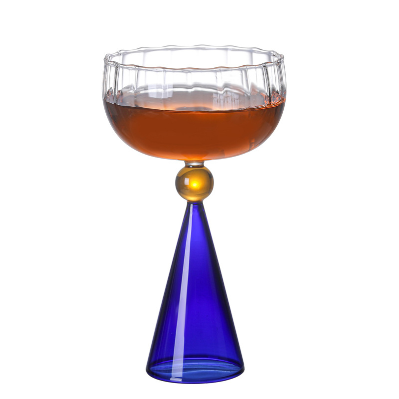 Pahar de vin roșu din sticlă borosilicată, 301–400 ml, stil modern minimalist