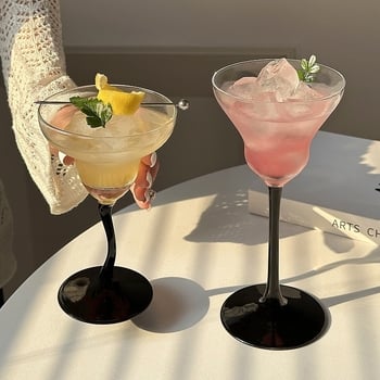 Pahar de cocktail din cristal, premium, pentru uz casnic, stil lux retro ușor, capacitate 101–200 ml, pahar pentru șampanie și Margarita