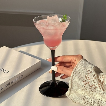 Pahar de cocktail din cristal, premium, pentru uz casnic, stil lux retro ușor, capacitate 101–200 ml, pahar pentru șampanie și Margarita
