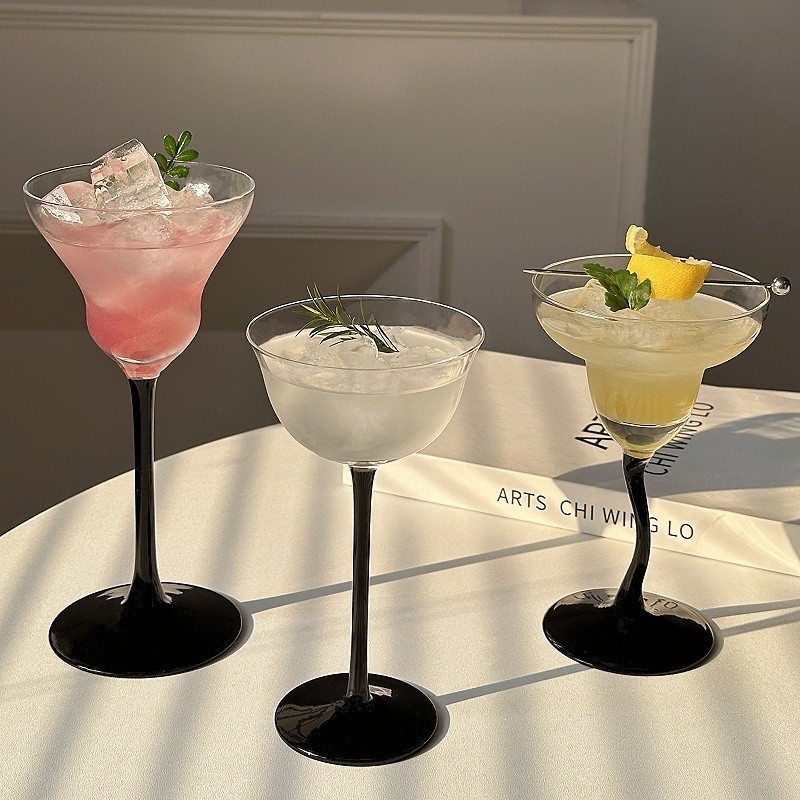 Pahar de cocktail din cristal, premium, pentru uz casnic, stil lux retro ușor, capacitate 101–200 ml, pahar pentru șampanie și Margarita