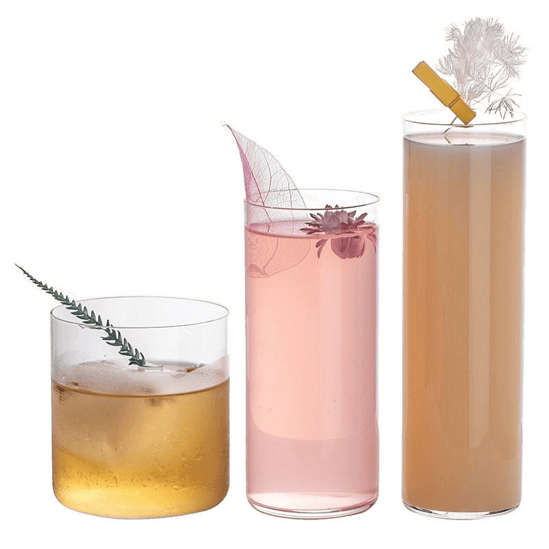 Pahar Collins pentru cocktailuri – pahar drept pentru Long Island Iced Tea, Gin Tonic, Mojito și cocktail clasic