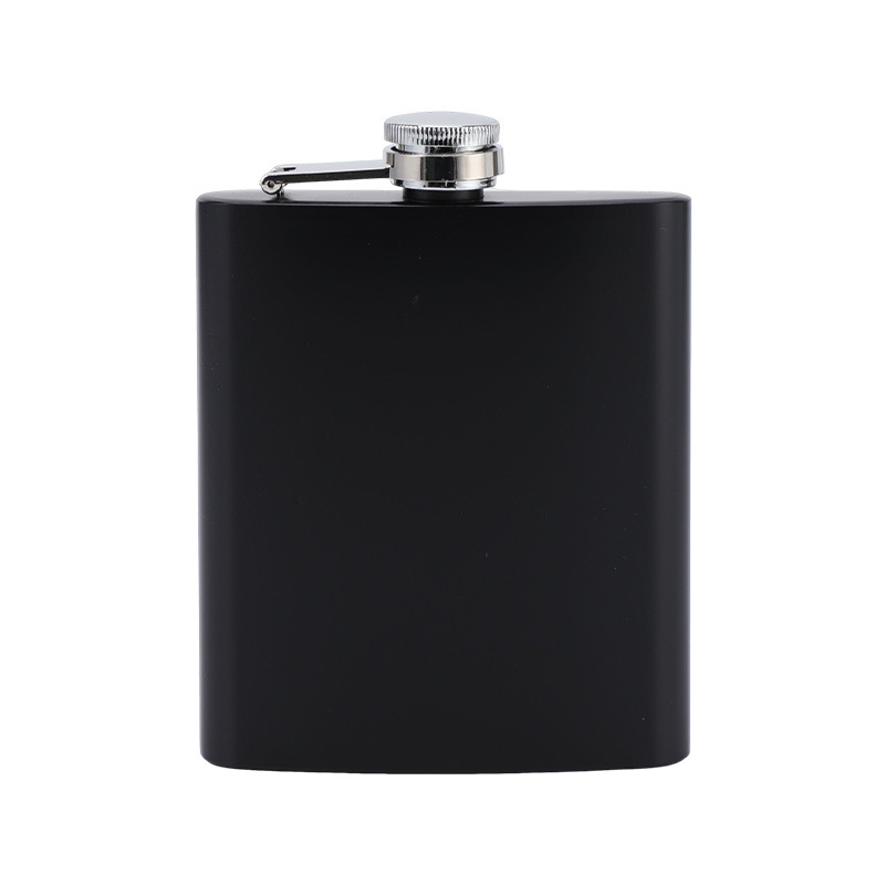 Flașă din oțel inoxidabil de 6 oz, finisaj vopsire cu spray, recipient portabil pentru exterior