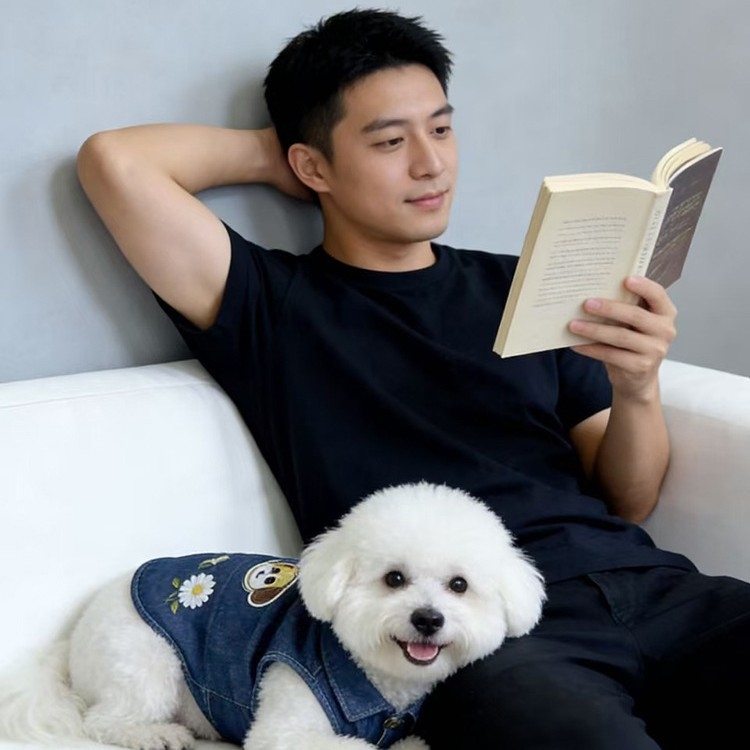 Dogbaby памучен жилет за домашни любимци за котки и кучета, сладък стил
