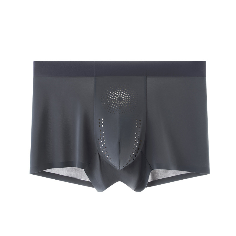 Muške boxerice od ice silk, ljetne, bezšivne, ultra tanke, prozračne, antibakterijske, plus veličina