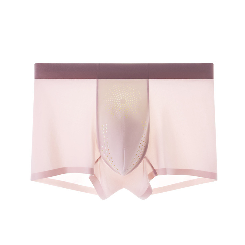 Muške boxerice od ice silk, ljetne, bezšivne, ultra tanke, prozračne, antibakterijske, plus veličina