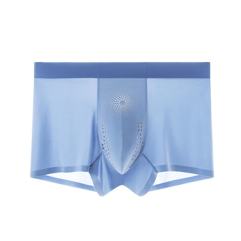Muške boxerice od ice silk, ljetne, bezšivne, ultra tanke, prozračne, antibakterijske, plus veličina