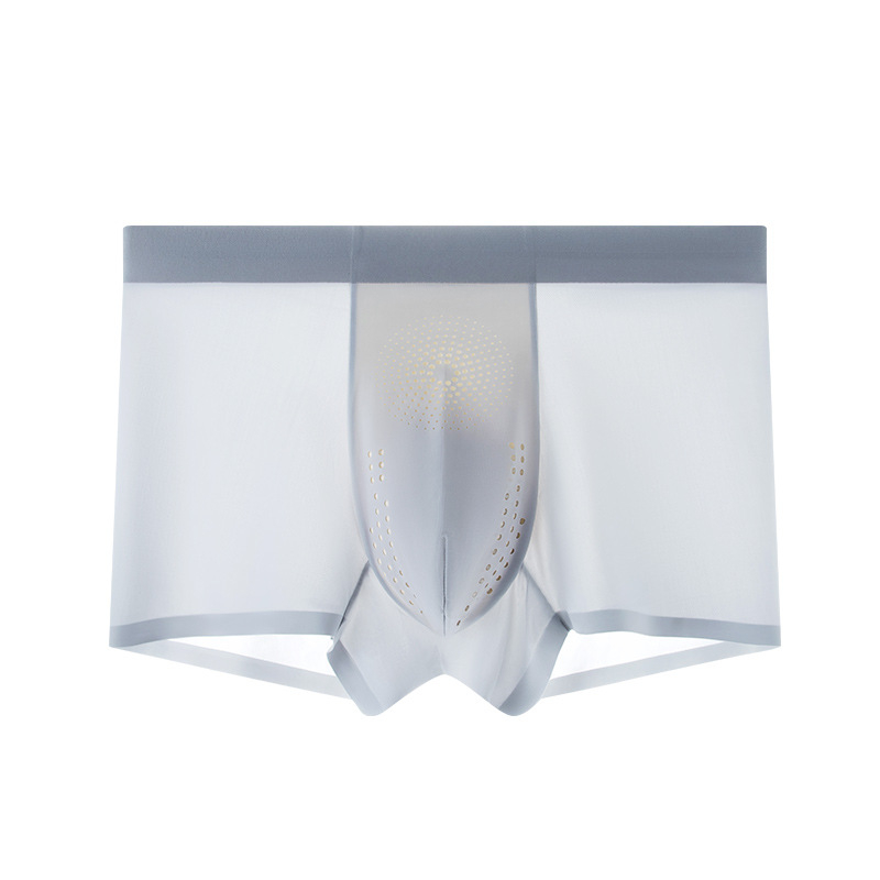 Muške boxerice od ice silk, ljetne, bezšivne, ultra tanke, prozračne, antibakterijske, plus veličina