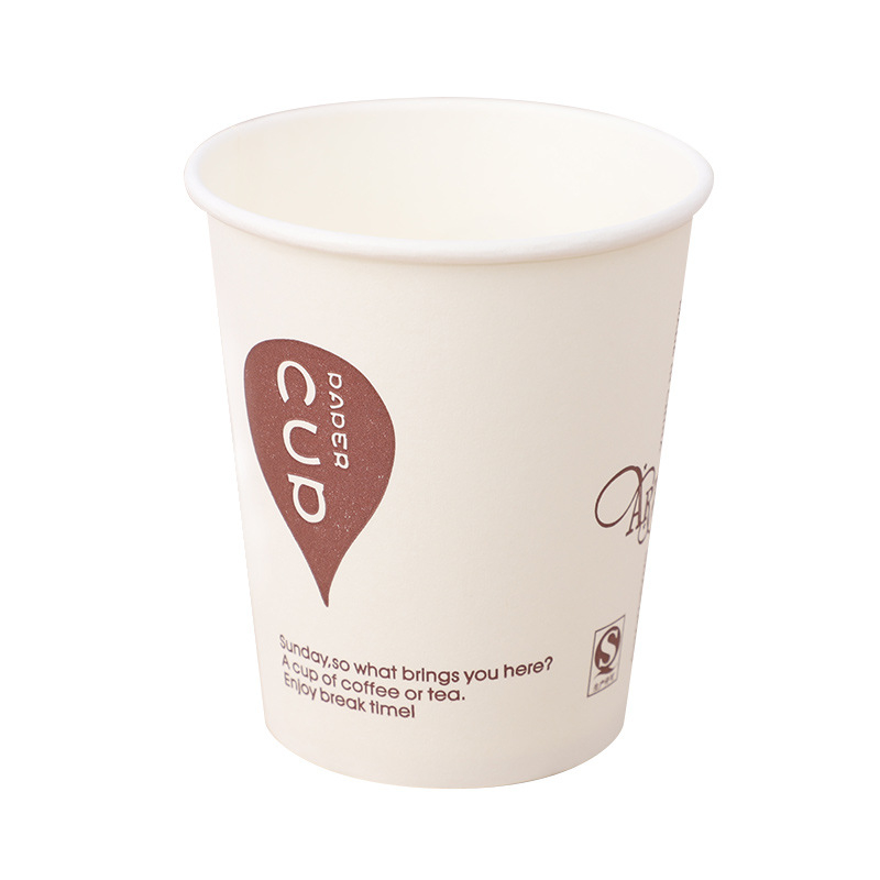 Pahare de unică folosință din carton, pachet de 50 bucăți, acoperite, 201–300 ml, pentru băuturi răcite, birou și catering