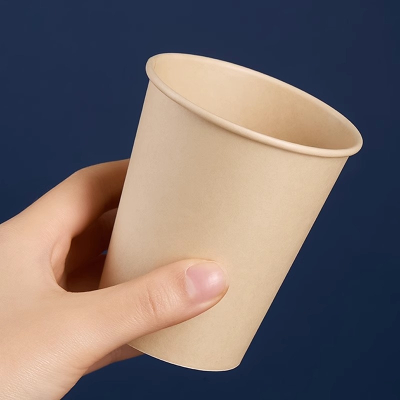 Cupe de unică folosință din hârtie, culoare solidă, pentru băuturi calde, uz casnic și în birou, 201–300 ml, ambalate în cutie