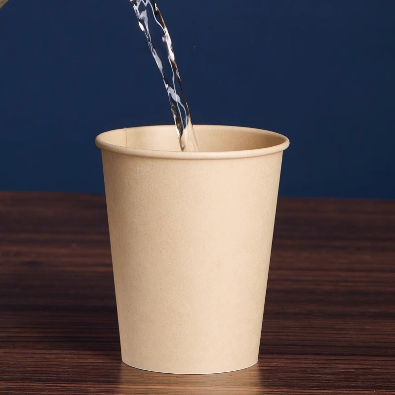 Cupe de unică folosință din hârtie, culoare solidă, pentru băuturi calde, uz casnic și în birou, 201–300 ml, ambalate în cutie