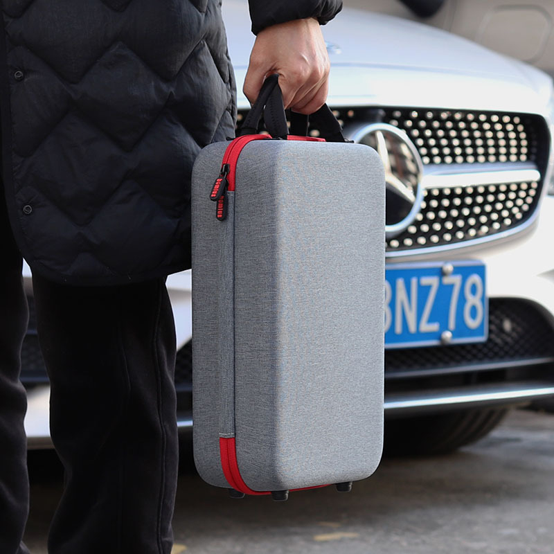 Geantă de transport pentru două sticle de vin roșu, pentru exterior — set cadou premium cu husă de protecție