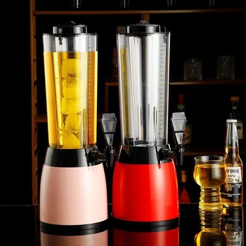 Turn de bere iluminat de 2,5 litri, răcire pentru baruri, dispenser de băuturi cu scară