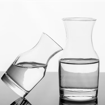 Set minimalist de pahare alb de vin cu distribuțor, sticlă întărită, pentru uz casnic
