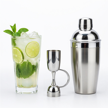 Pahar de măsurare din oțel inoxidabil 304, cu mâner dublu, instrument pentru barmani, dozator de lichior, capacitate 1–100 ml