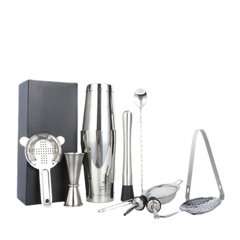 Set de 11 piese Boston Cocktail Shaker din oțel inoxidabil