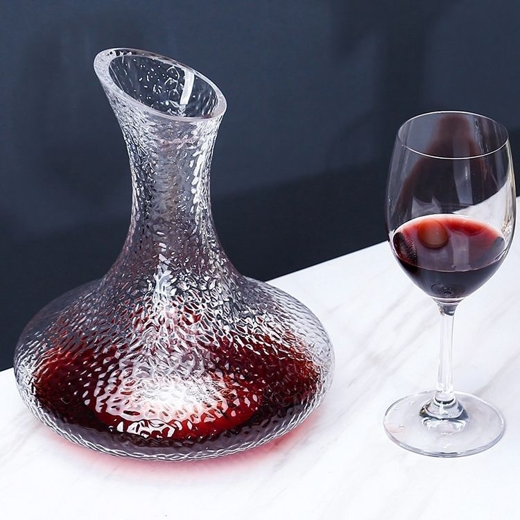Decantor pentru vin roșu din cristal european, pentru uz casnic, piesă unică, elegant și de înaltă calitate