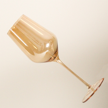 Pahar de vin în stil european, cristal chihlimburiu, cu decantator