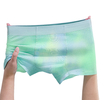 7A antibakterijske muške bezšivne bokserice s tradicijskim tie-dye uzorkom, modalni print