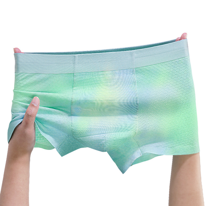 7A antibakterijske muške bezšivne bokserice s tradicijskim tie-dye uzorkom, modalni print