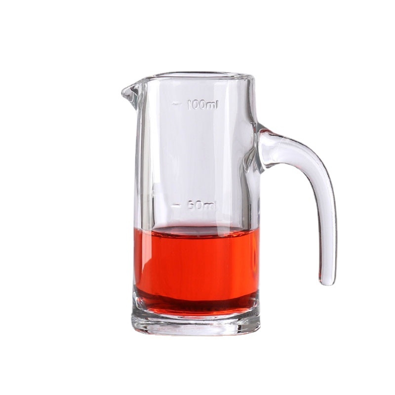 Set de decantor din sticlă pentru băuturi cu măsurătoare, stil chinezesc, sticlă groasă, pentru uz casnic sau în restaurante