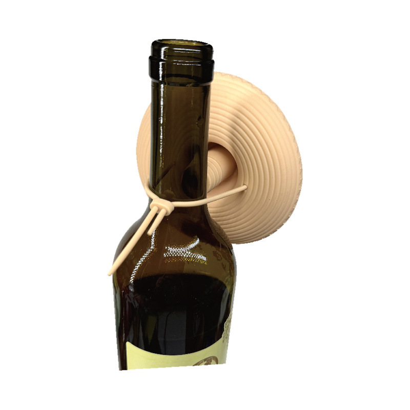 Stopper pentru sticla de vin roșu, capac sigilant creativ pentru conservare, design pălărie de paie în stil cowboy mexican