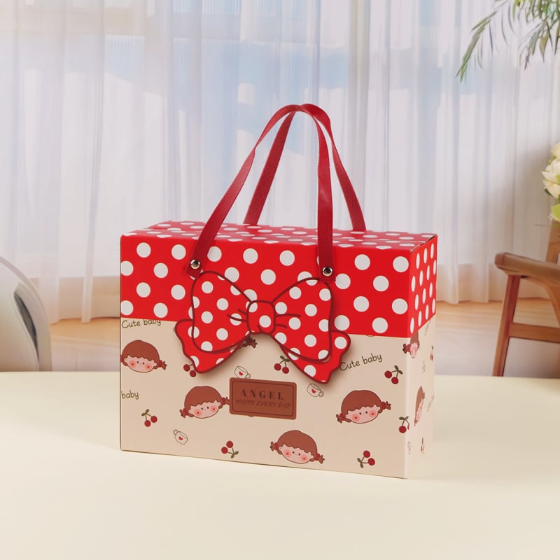 Cutie cadou drăguță cu design animat pentru sărbătorirea lunii de viață a bebelușului — cutie cu bomboane‑ouă, pungă cadou, en gros