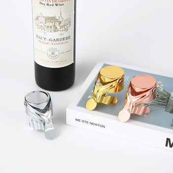 Dop de vin din oțel inoxidabil pentru conservare – pentru șampanie și vin roșu, personalizabil cu logo