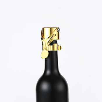 Dop de vin din oțel inoxidabil pentru conservare – pentru șampanie și vin roșu, personalizabil cu logo