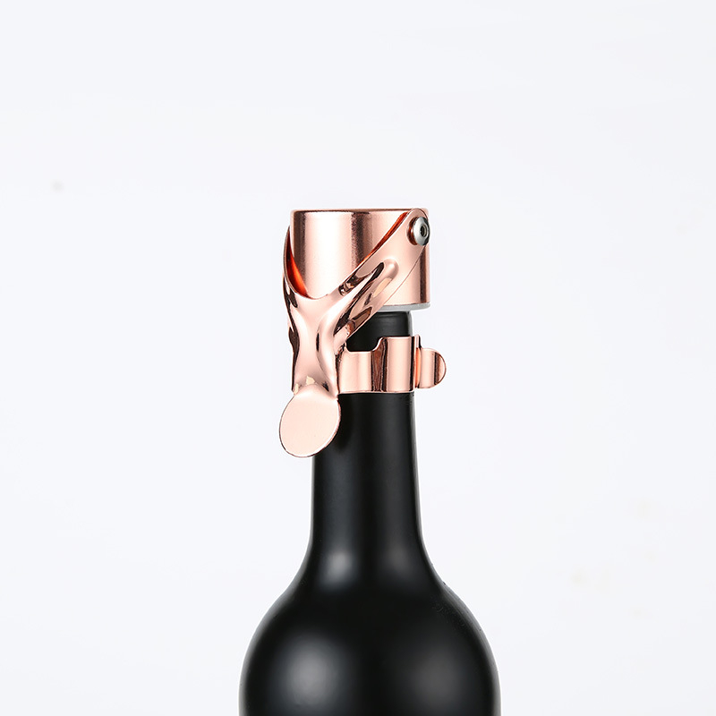 Dop de vin din oțel inoxidabil pentru conservare – pentru șampanie și vin roșu, personalizabil cu logo