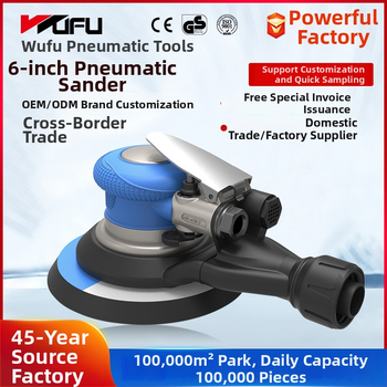 Șlefuitor pneumatic industrial personalizabil cu disc de 150 mm pentru șlefuire, lustruire și aplicare de ceară auto.