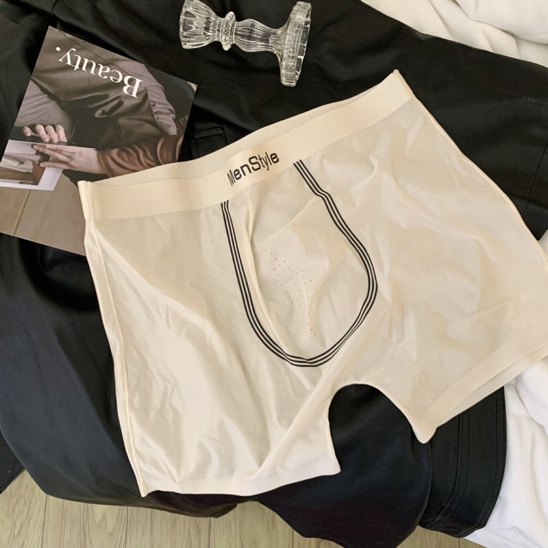Muške antibakterijske bokserice od ice silk, boxerice sa srednjim porastom struka, ultra tanke i prozračne