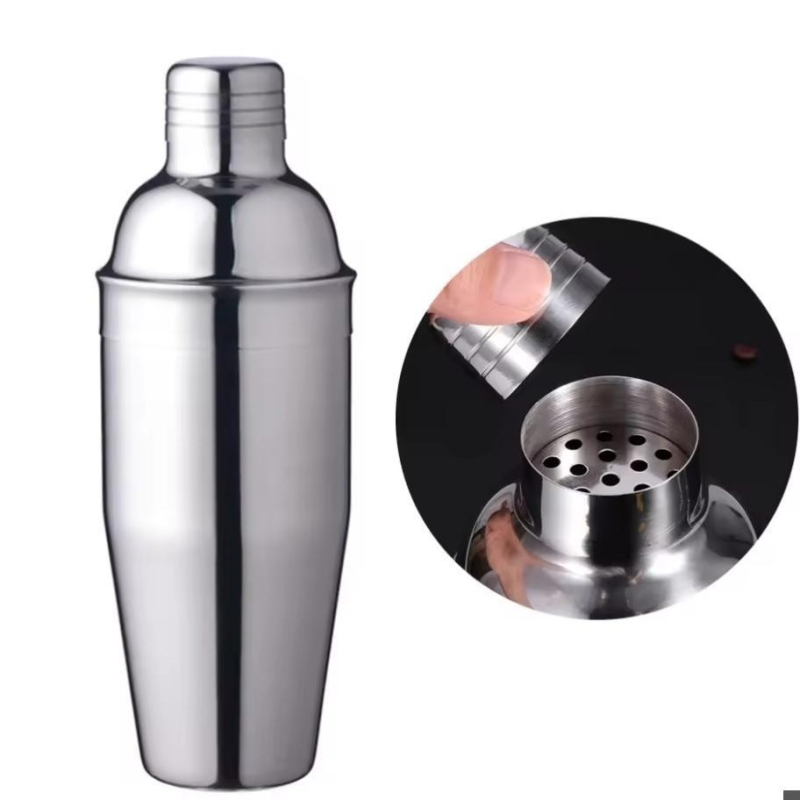 Shaker de cocktail din oțel inoxidabil cu manivelă, set de instrumente de bar pentru începători, set complet
