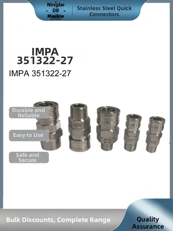 IMPA351322-27 Conector rapid din oțel inoxidabil 20SM-800SM Conector pneumatic întrerupător unidirecțional deschidere și închidere