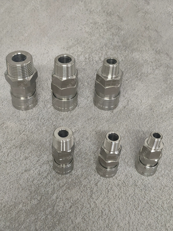 IMPA351322-27 Conector rapid din oțel inoxidabil 20SM-800SM Conector pneumatic întrerupător unidirecțional deschidere și închidere
