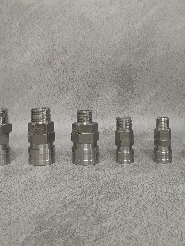 IMPA351322-27 Conector rapid din oțel inoxidabil 20SM-800SM Conector pneumatic întrerupător unidirecțional deschidere și închidere