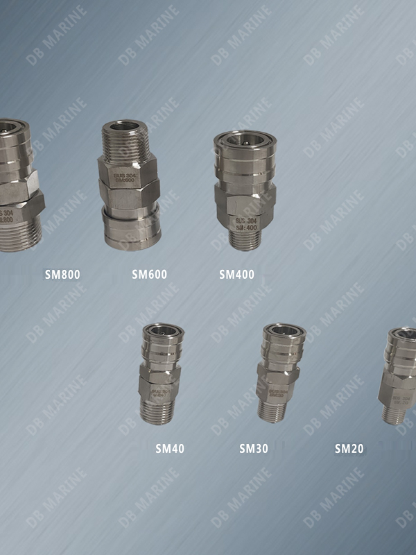 IMPA351322-27 Conector rapid din oțel inoxidabil 20SM-800SM Conector pneumatic întrerupător unidirecțional deschidere și închidere