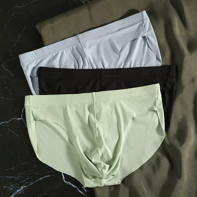 Muške gaćice s ribom uzorkom, Ice Silk, niska struka, klasičan kroj