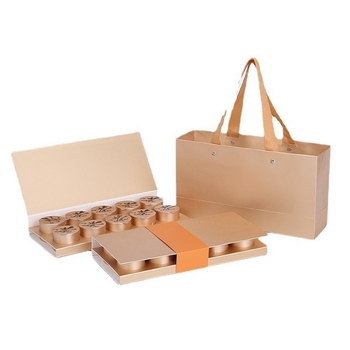 Cutie personalizată de ambalare ceai premium pentru ceai în doze mici, cu ceai floral și ceai cu citrice, în loturi mici
