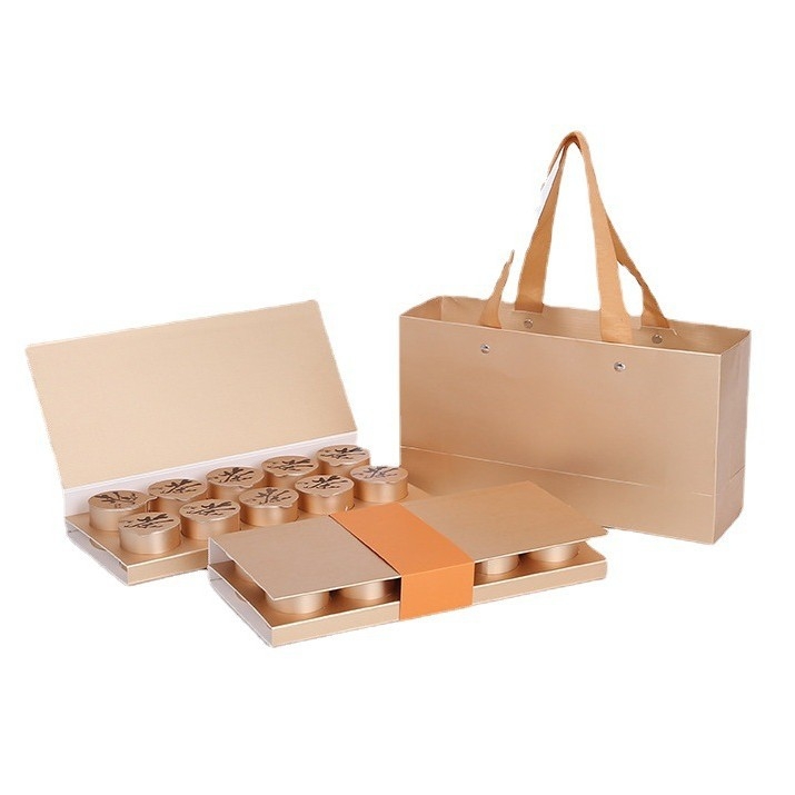 Cutie personalizată de ambalare ceai premium pentru ceai în doze mici, cu ceai floral și ceai cu citrice, în loturi mici