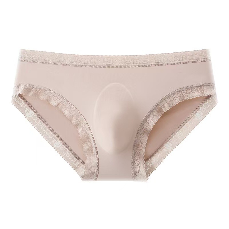 Muške gaćice od Ice Silk, nježna čipka, 3D konturirano područje, prozirno, jednovrstne