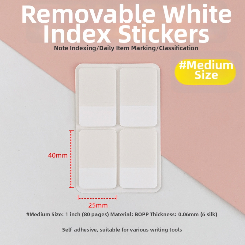 Set etichete index mate alb pentru mici buzunare de carduri, etichete de clasificare și etichete DIY pentru note