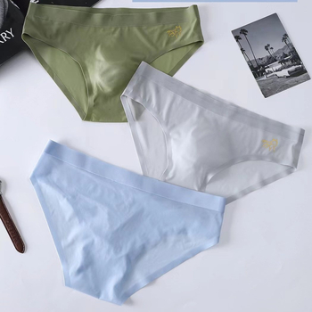 Izuzetno tanke ice silk seksi muške gaćice, bezšivne, brzo se suše, 5Du konveksni dizajn