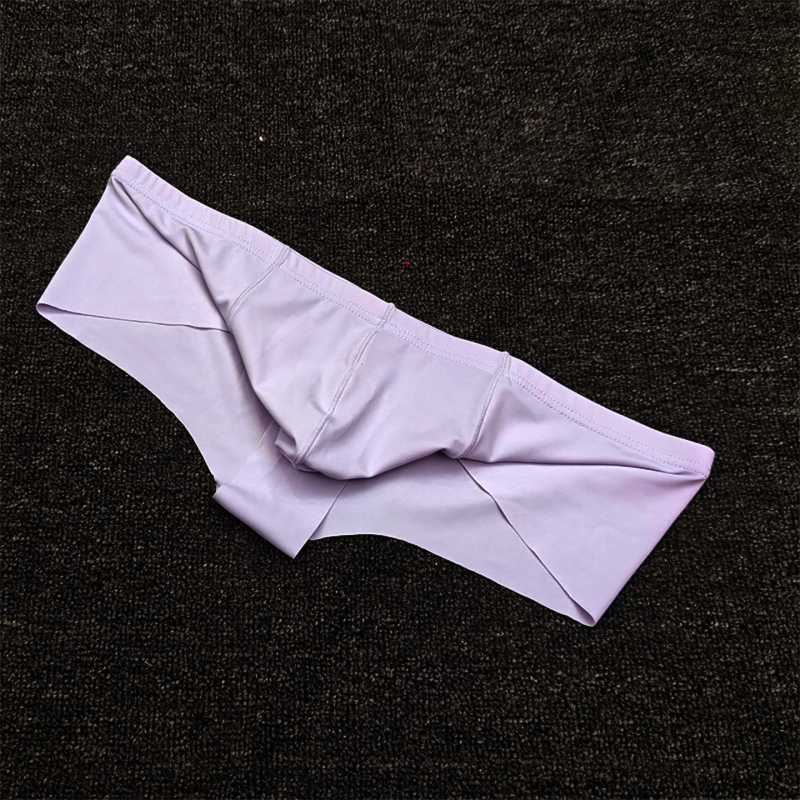 004 Muške gaćice s dizajnom U-kurve, seksi niska linija, Ice Silk, glatki dodir, djelomično pokriće bokova, uski kroj